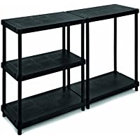 Terry- Scaffale 4080 C - Estantería Modular con 5 Estantes. Color: Negro- Material: Plástico- Dimensiones: 40x80x173-8…
